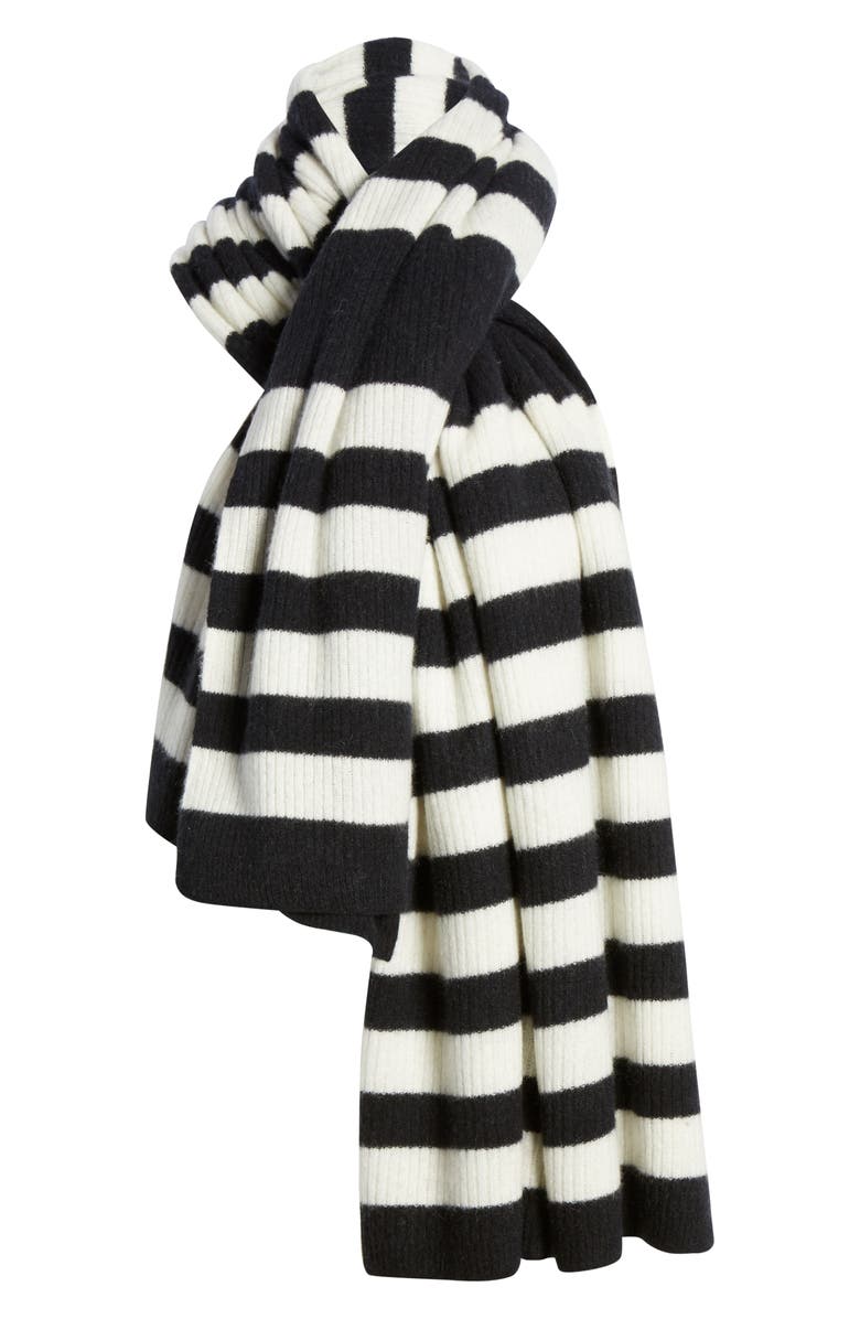 Halogen<sup>®</sup> x Atlantic-Pacific Stripe Cashmere Blanket Scarf, Alternate, color,
