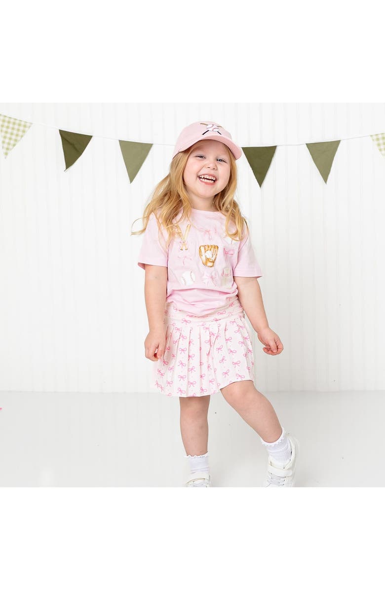 Sweet Wink Baseball Cutie Short Sleeve T-Shirt, Alternate, color, Ballet Pink