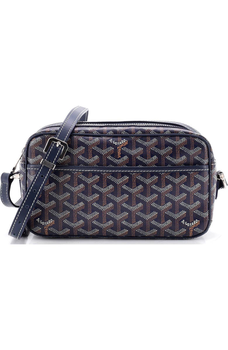 Pre-Owned Goyard Cap Vert Bag Coated Canvas, Main, color, Blue