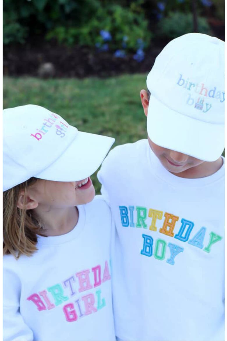 Birthday Boy Twill Baseball Hat, Alternate, color, White
