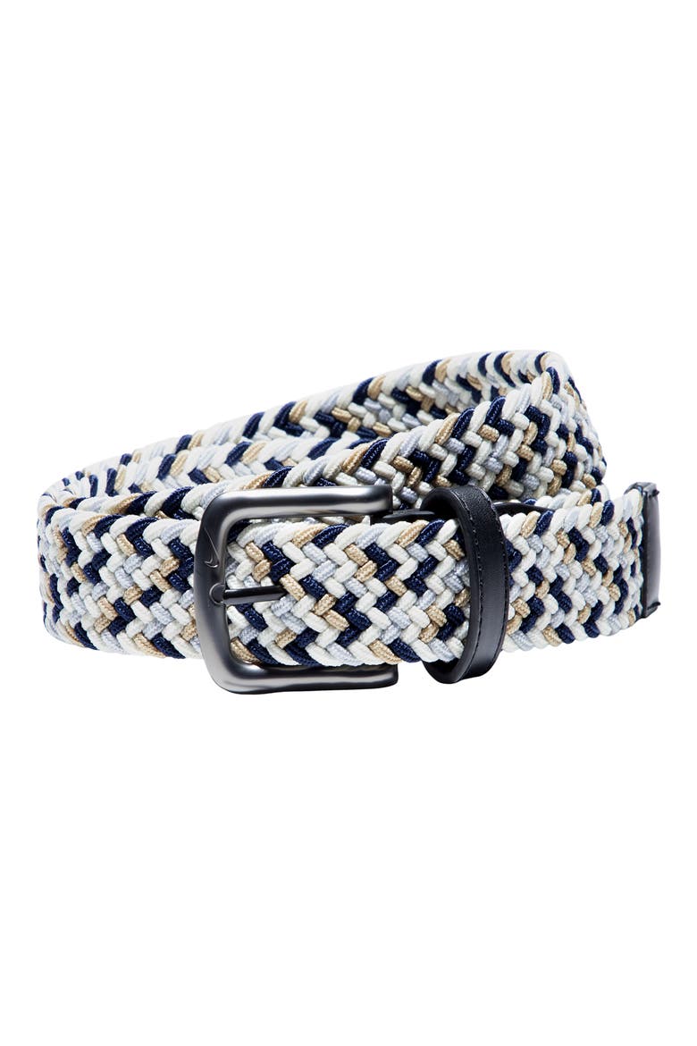 Stretch Woven Belt, Main, color, KHAKI MULTI