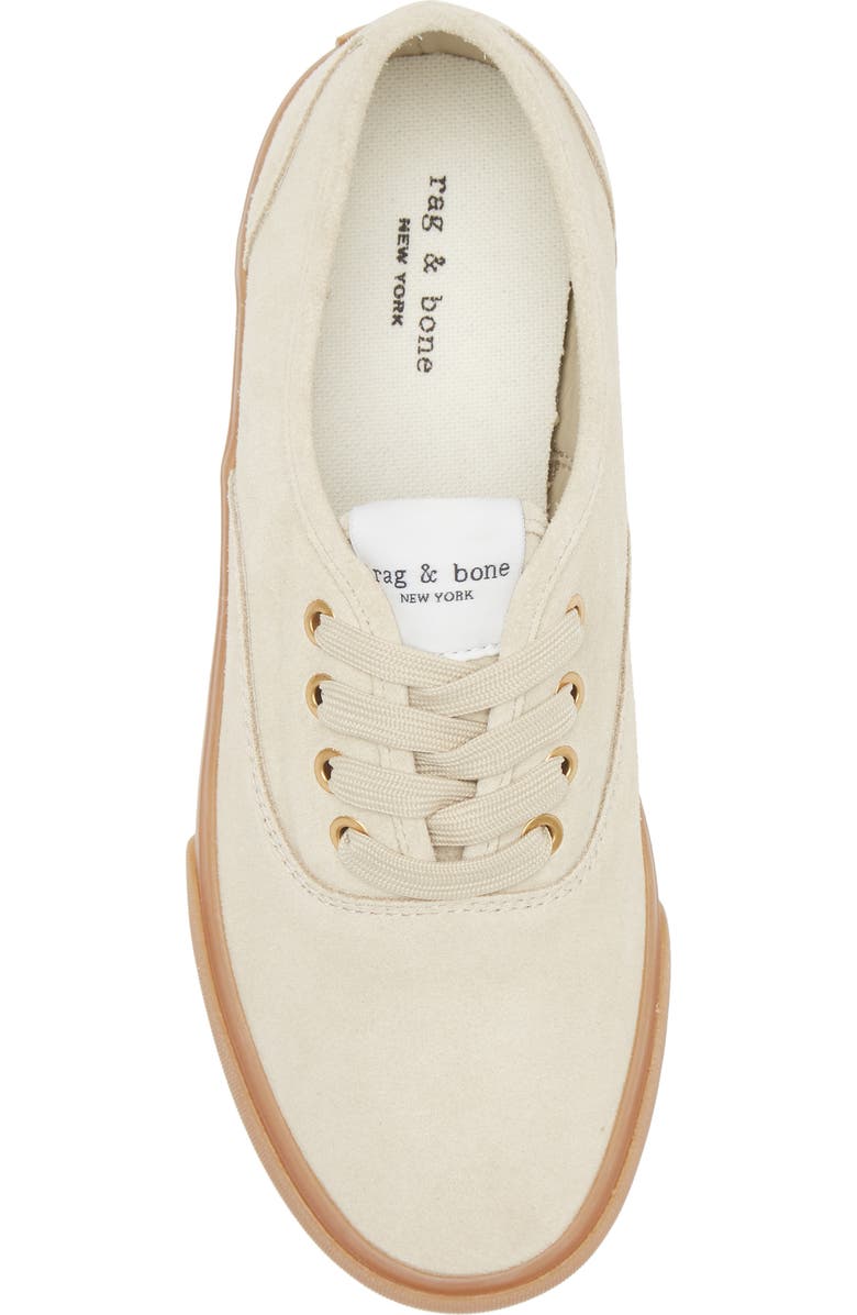 rag & bone Billie Sneaker, Alternate, color, Macdamia Suede