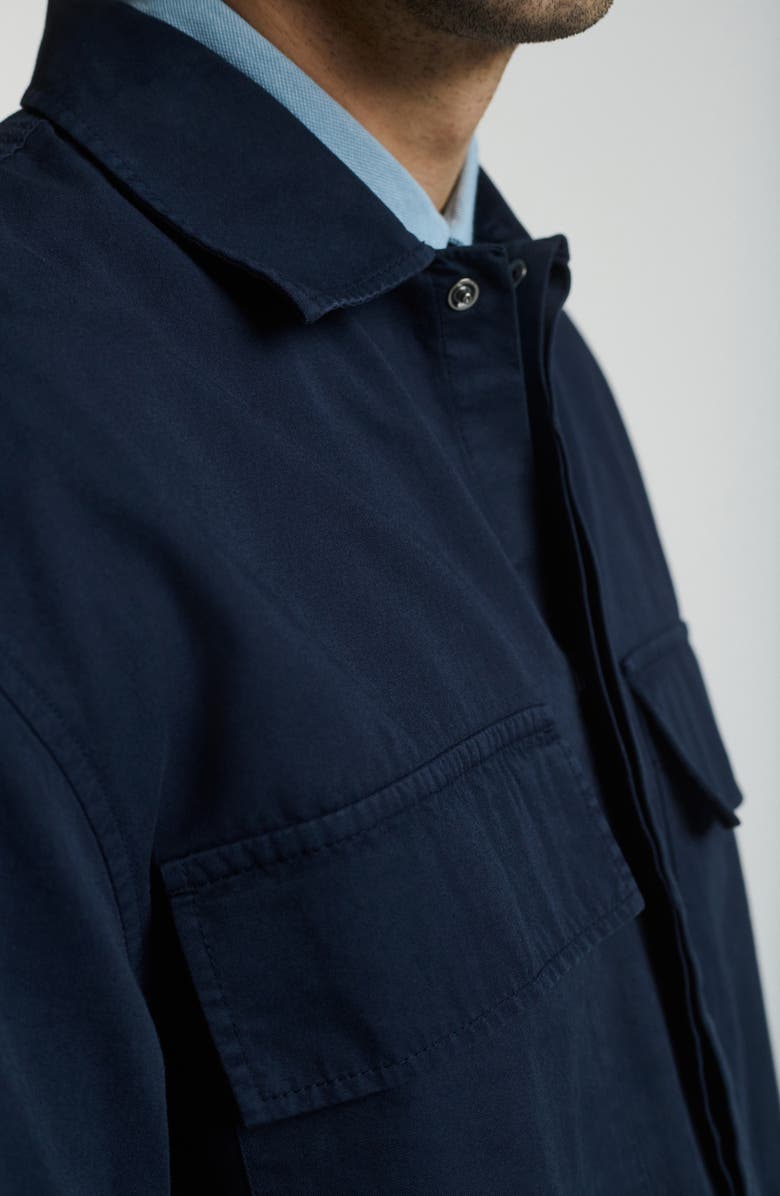 Mavi Jeans Cotton Button-Up Shirt, Alternate, color, Black Iris