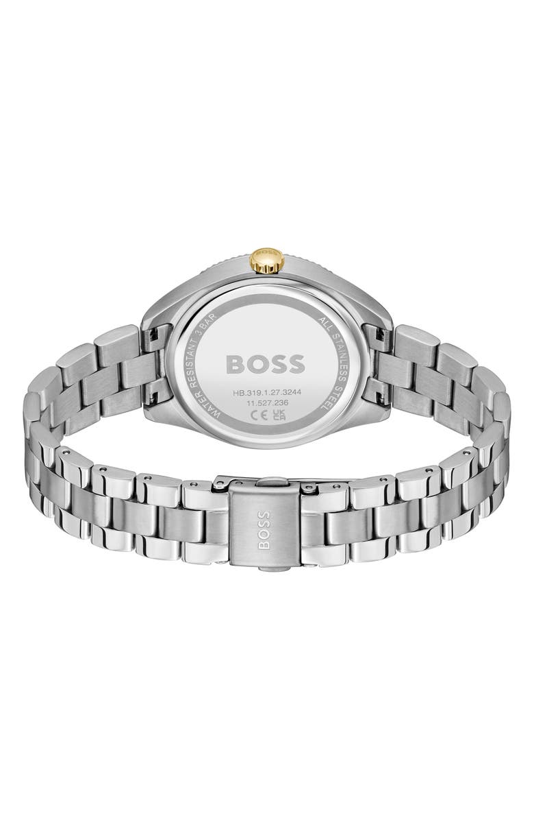 BOSS Sage Sport Bracelet Watch, 34mm, Alternate, color, Silver White