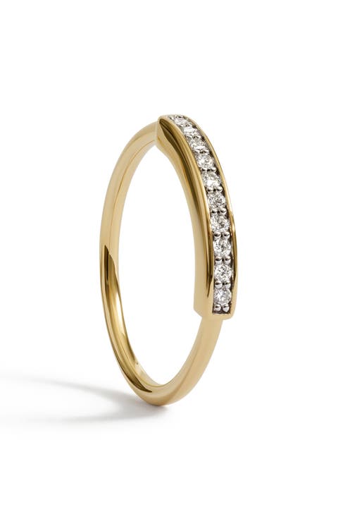 Linear Pavé Lab Grown Diamond Band Ring