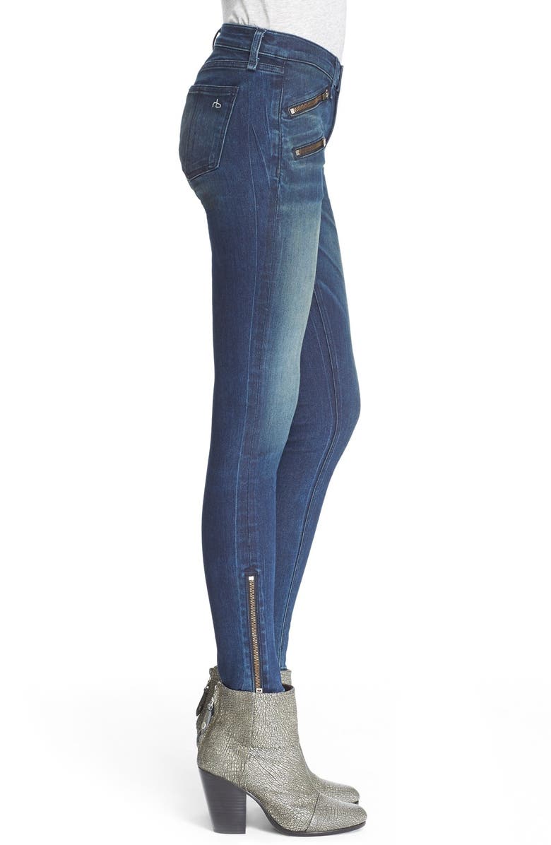 rag & bone/JEAN 'RBW23' High Rise Skinny Jeans, Alternate, color,