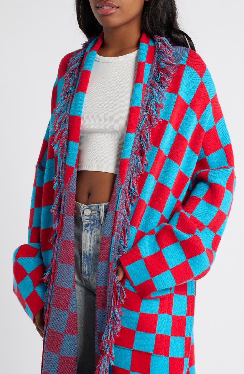 Dressed in Lala Luxe Fringe Blanket Cardigan, Alternate, color, 