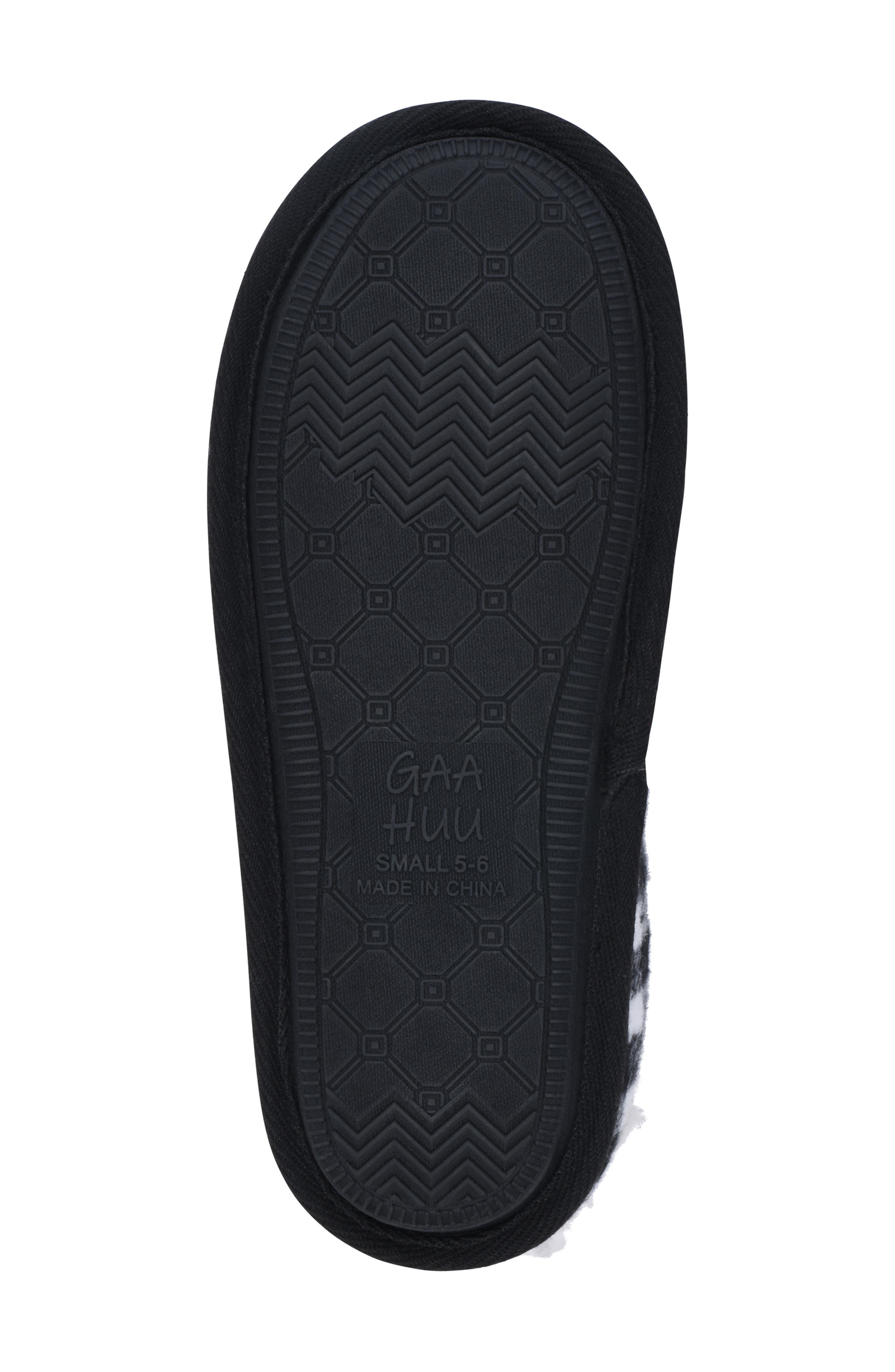 GAAHUU Buffalo Check Faux Shearling Lined Slipper, Alternate, color, 