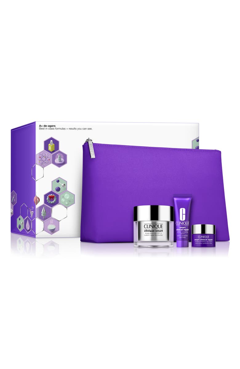 Clinique A+ De-Agers Anti-Aging Skin Care Set $111 Value, Main, color,