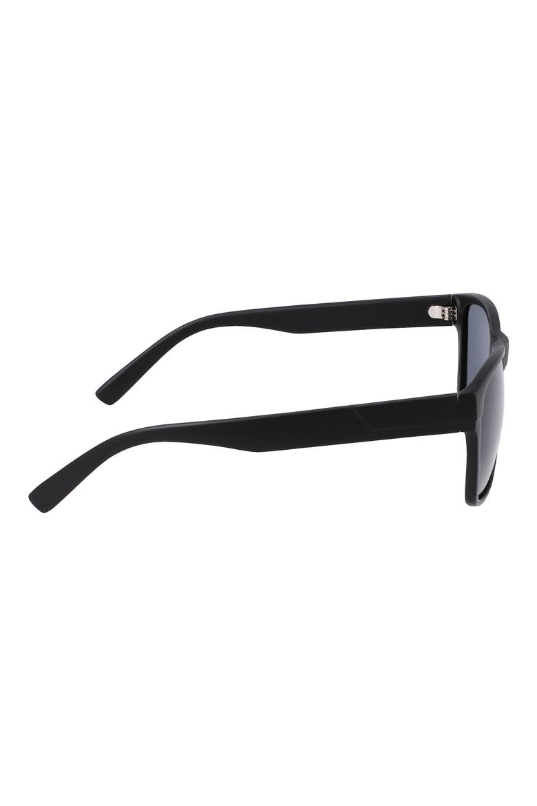 55mm Polarized Square Sunglasses, Alternate, color, BLACK