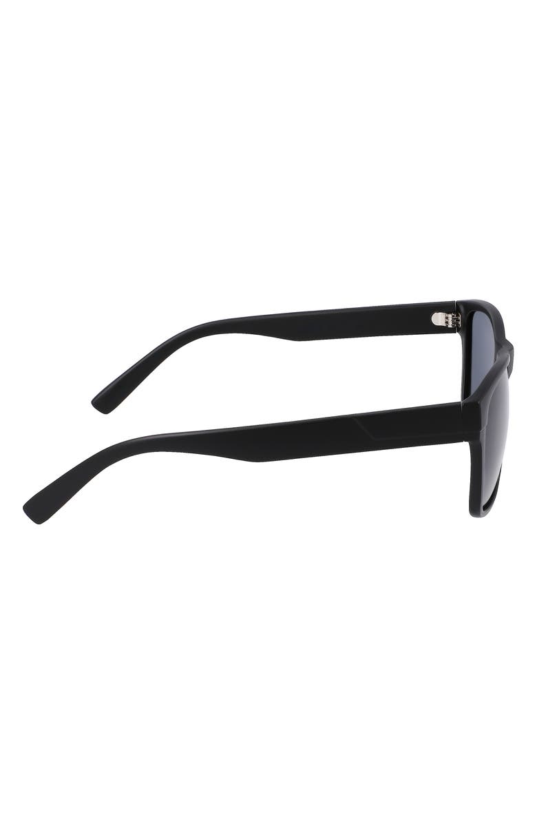 Cole Haan 55mm Polarized Square Sunglasses, Alternate, color, Black