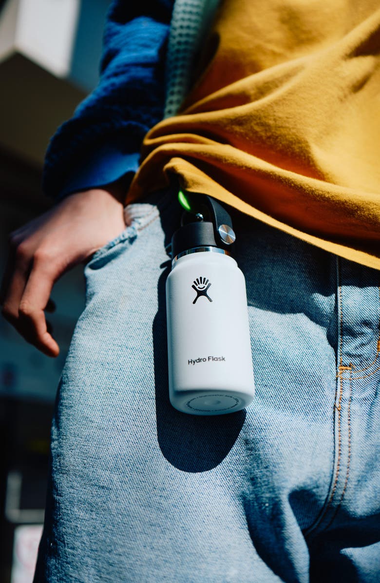 Hydro Flask Micro Hydro Water Bottle, Alternate, color, White