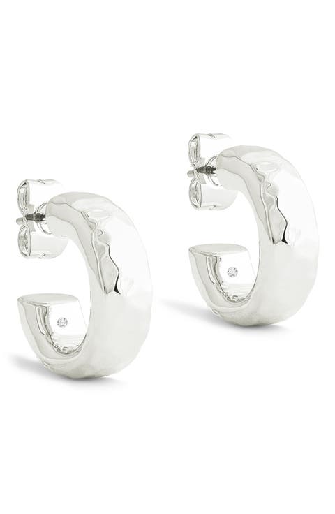 Farrier Huggie Hoop Earrings