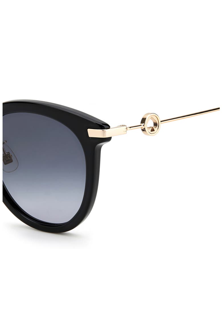 keesey 53mm gradient cat eye sunglasses, Alternate, color, BLACK