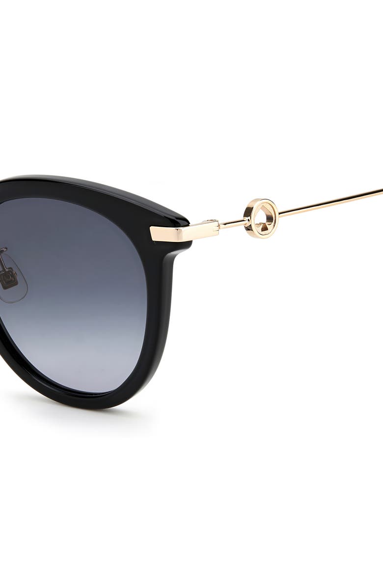 Kate Spade New York keesey 53mm gradient cat eye sunglasses, Alternate, color, Black