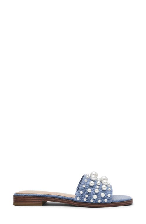 ANNE KLEIN ANNE KLEIN EUGENIE FAUX PEARL SLIDE SANDAL