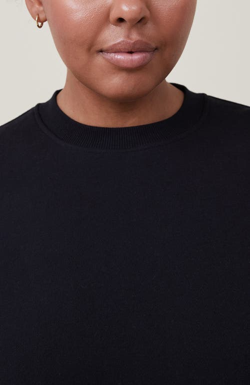 Cotton On Classic Fleece Crew Sweatshirt In Black
