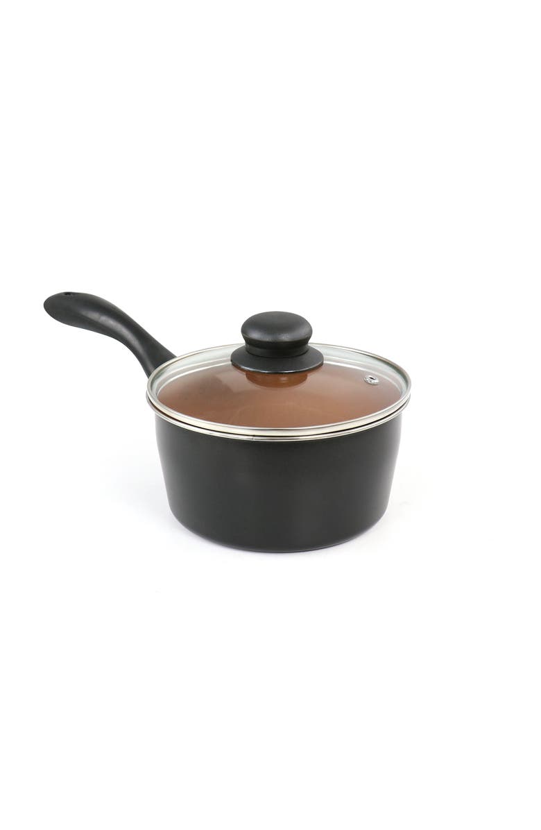 Gibson Home Armada 7 Piece Carbon Steel Nonstick Cookware Set, Alternate, color, Black