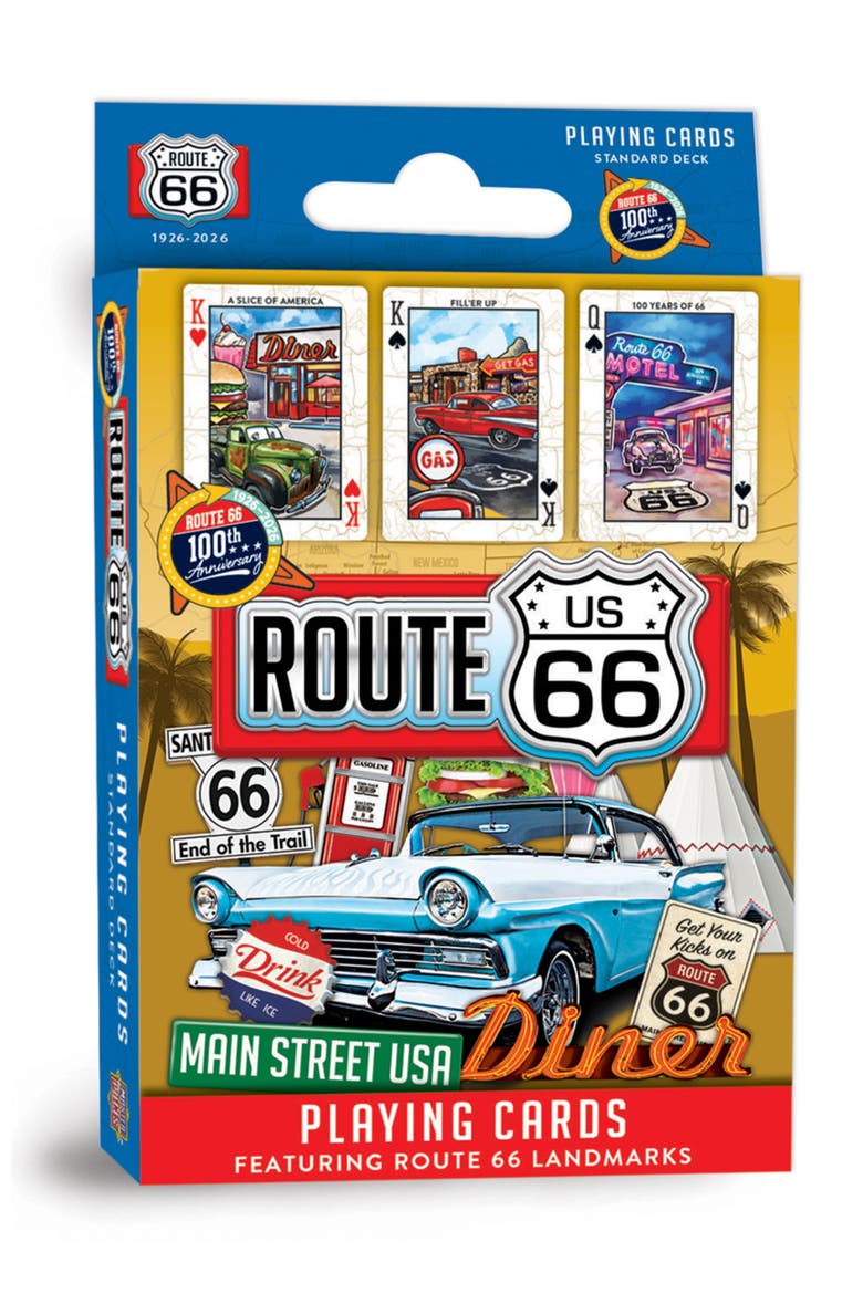 Route 66 Playing Cards, Main, color, Multicolor