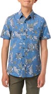 O'Neill Kids' Standard Fit Short Sleeve Performance Button-Up Shirt