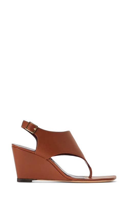 Staud Alex Slingback Wedge Sandal In Tan