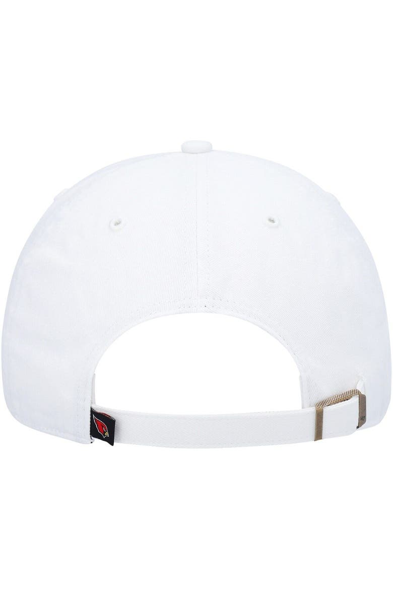 Men's '47 White Arizona Cardinals Clean Up Adjustable Hat, Alternate, color, White