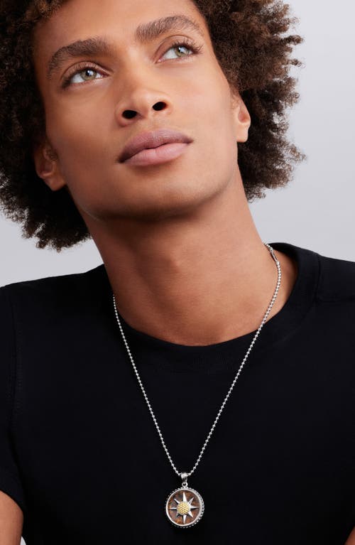 Lagos Anthem Compass Pendant In Two-tone Pi