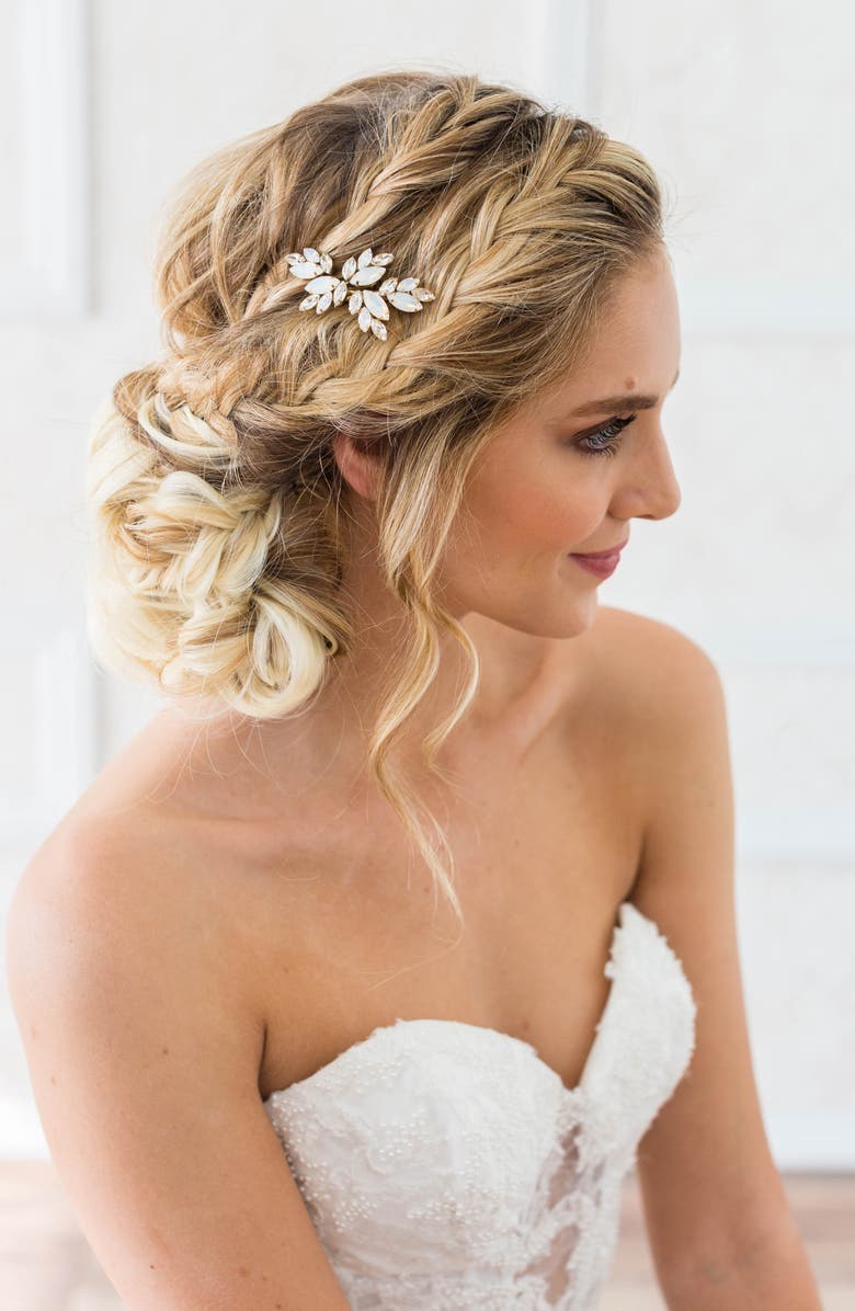 Brides & Hairpins Luna Clip, Alternate, color, Silver