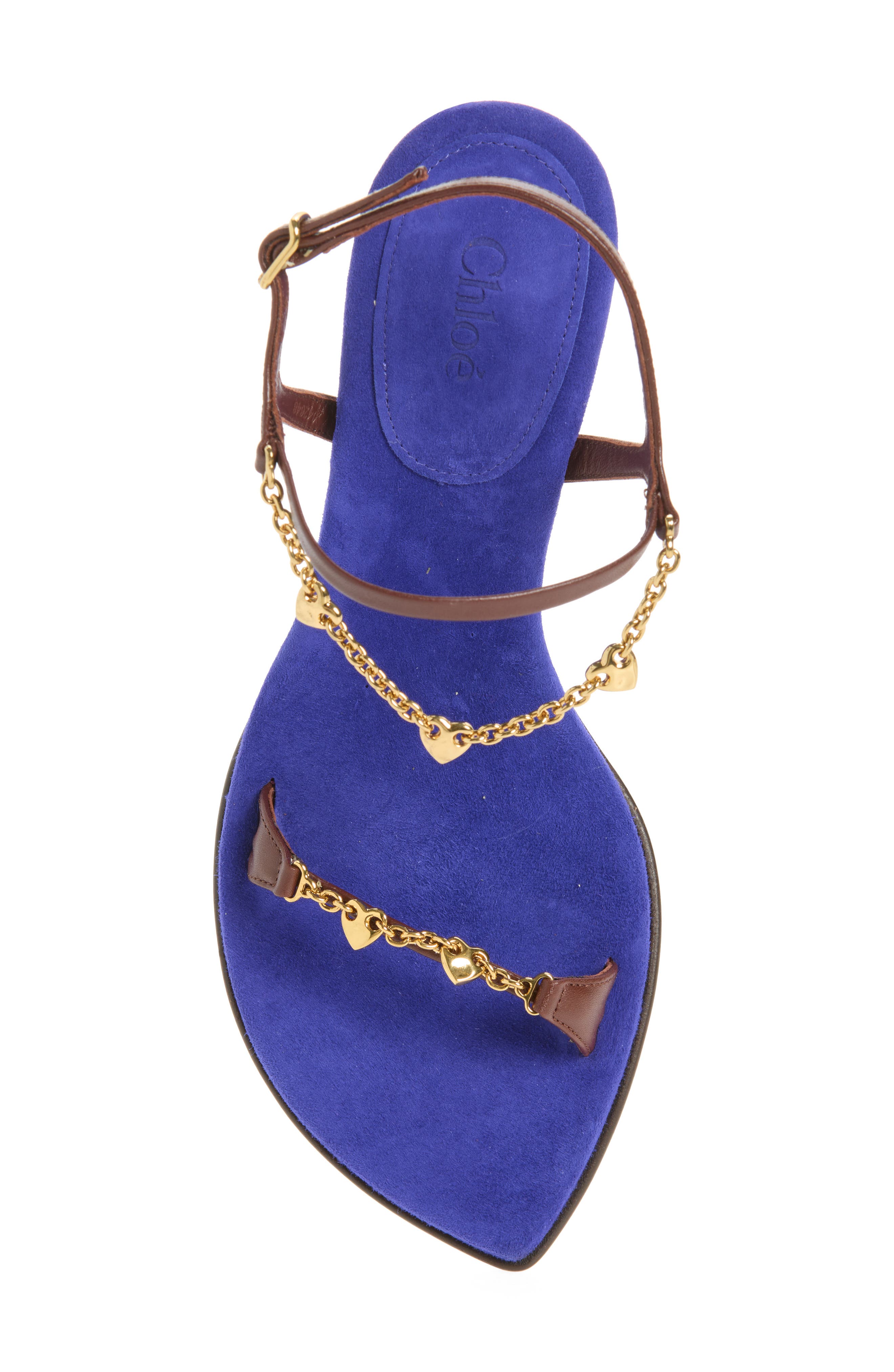 Zia Chain Drape Sandal, Alternate, color, OLYMPIC BLUE
