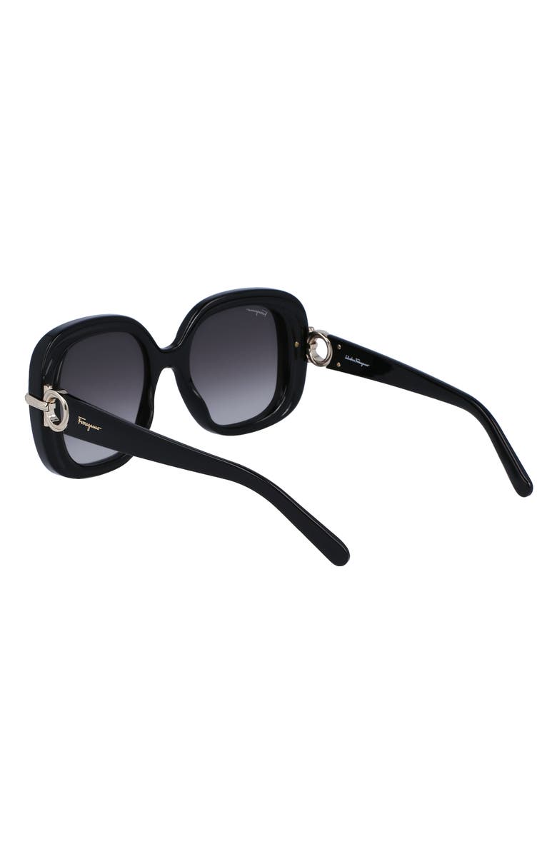 FERRAGAMO 54mm Gradient Rectangular Sunglasses, Alternate, color, 
