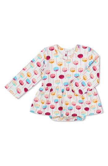 BESTAROO BESTAROO SWEET TREATS PRINT SKIRTED BODYSUIT 