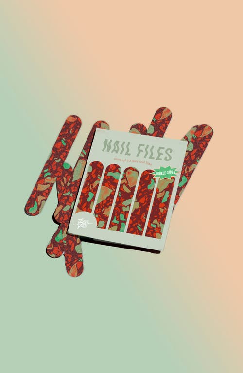 Glam & Grace Patterned Mini Nail File 10-piece Set