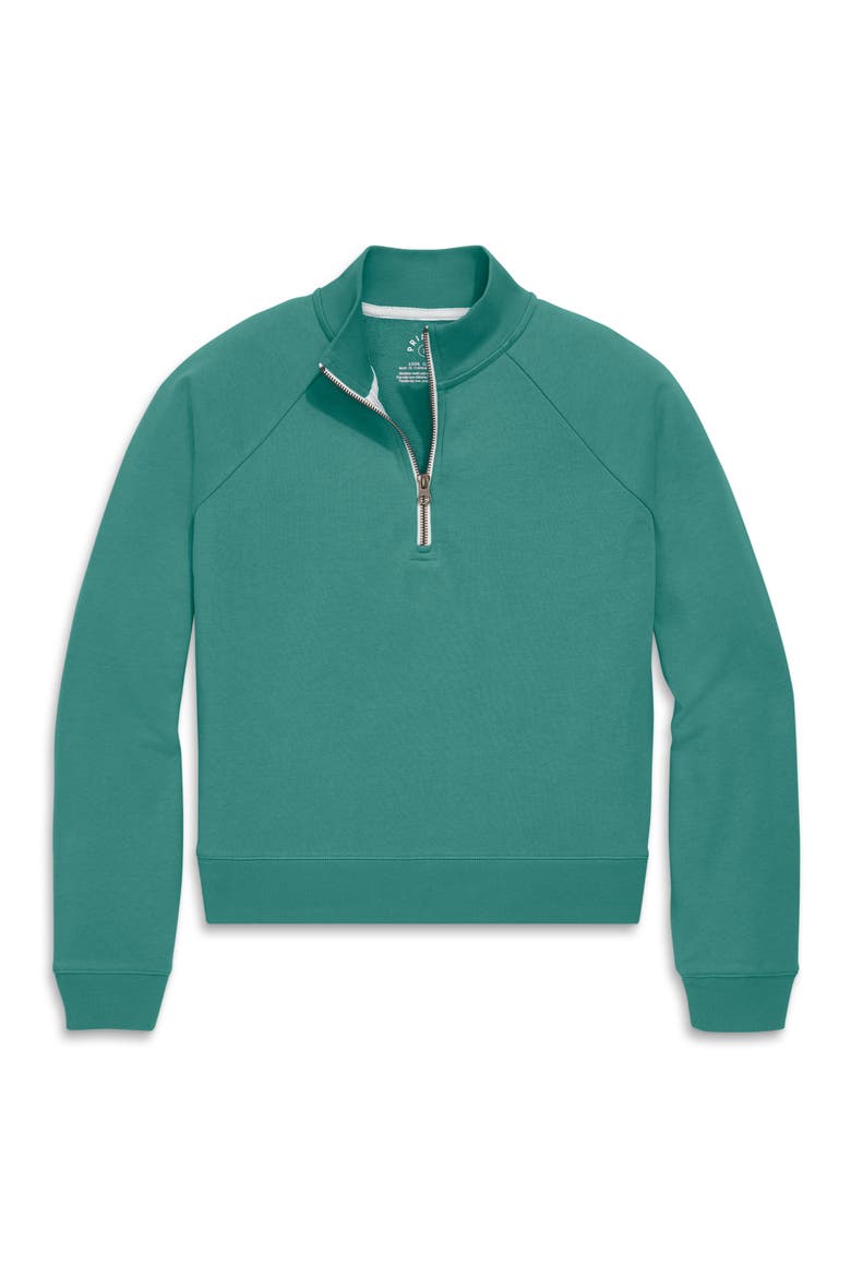 Women's Fit Half-Zip Sweatshirt, Main, color, Sunwashed Teal