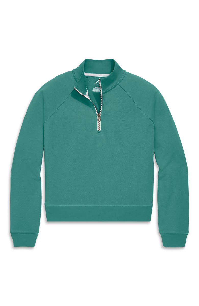 Primary Women's Fit Half-Zip Sweatshirt, Main, color, Sunwashed Teal