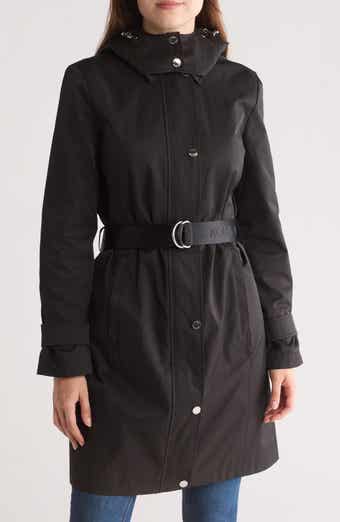 Michael Kors Water Resistant Hooded Belted Trench Coat Nordstromrack