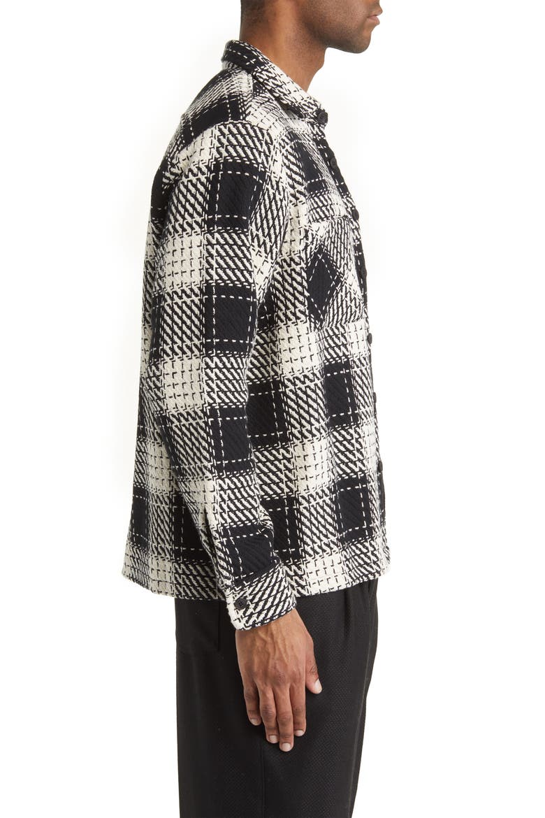 Whiting Marine Beatnik Button-Up Overshirt, Alternate, color, BLACK