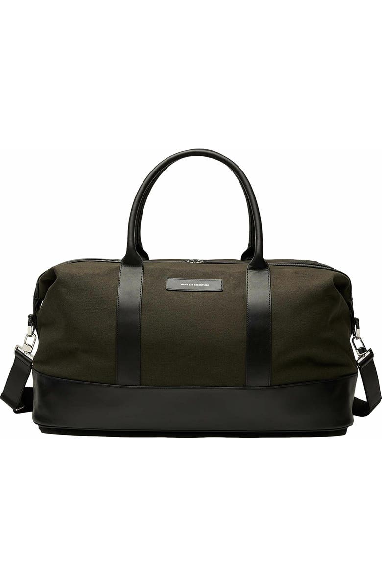 WANT Les Essentiels Kelowna Organic Cotton Canvas Weekender Bag, Alternate, color, Green