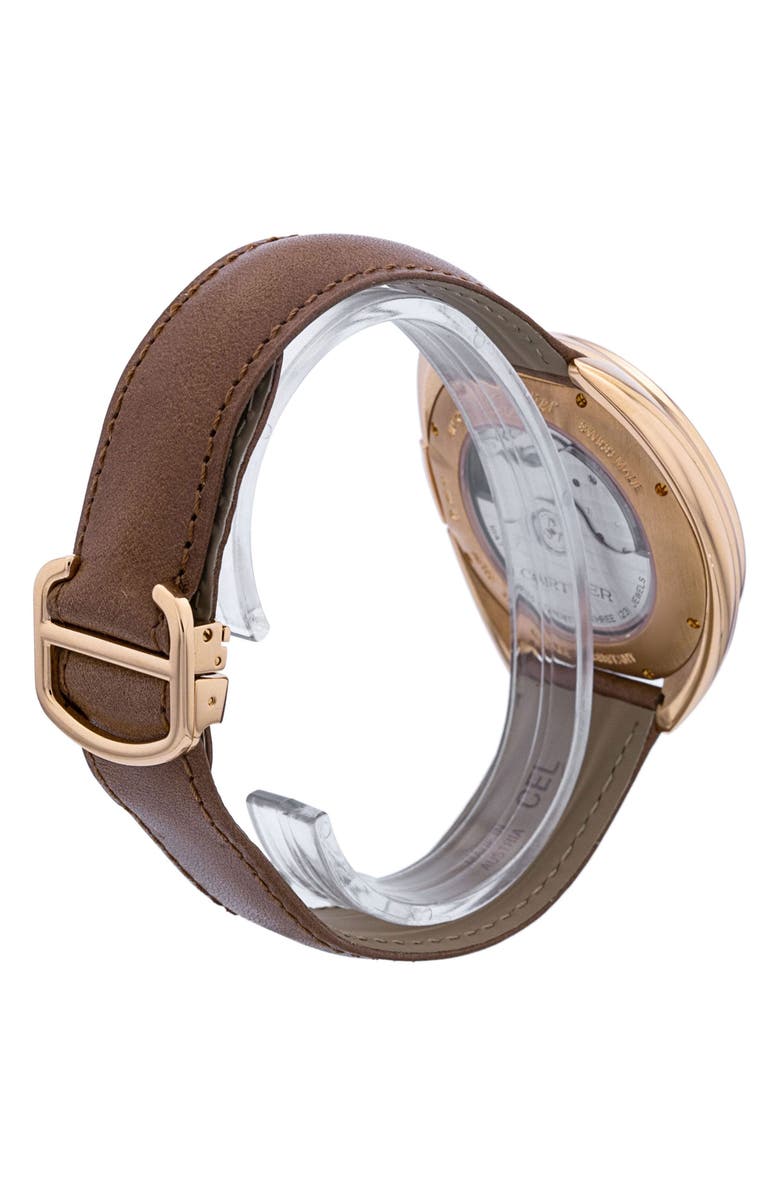 Watchfinder & Co. Cartier Preowned 2015 Cle de Cartier WGCL0004 Automatic Leather Strap Watch, 40mm, Alternate, color, Silver