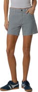 KUT from the Kloth Jane Stripe Raw Hem High Waist Denim Shorts