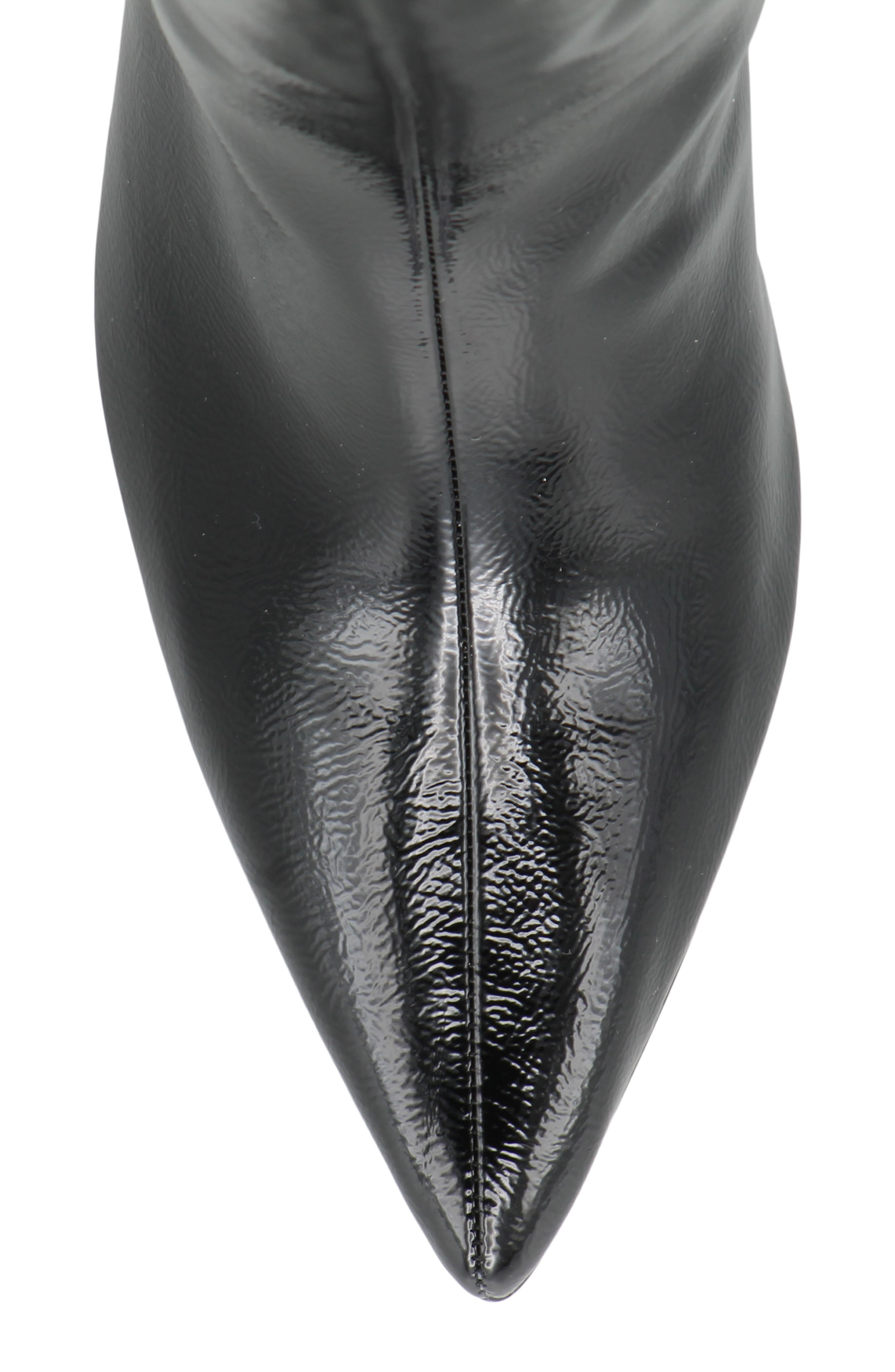 Charles by Charles David Viva Pointed Toe Knee High Boot, Alternate, color, Blackpatent