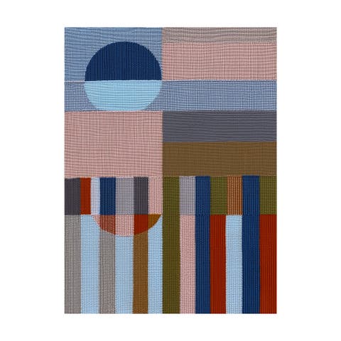 Woven Perspectives No. 06 Geometric Abstract Art Print