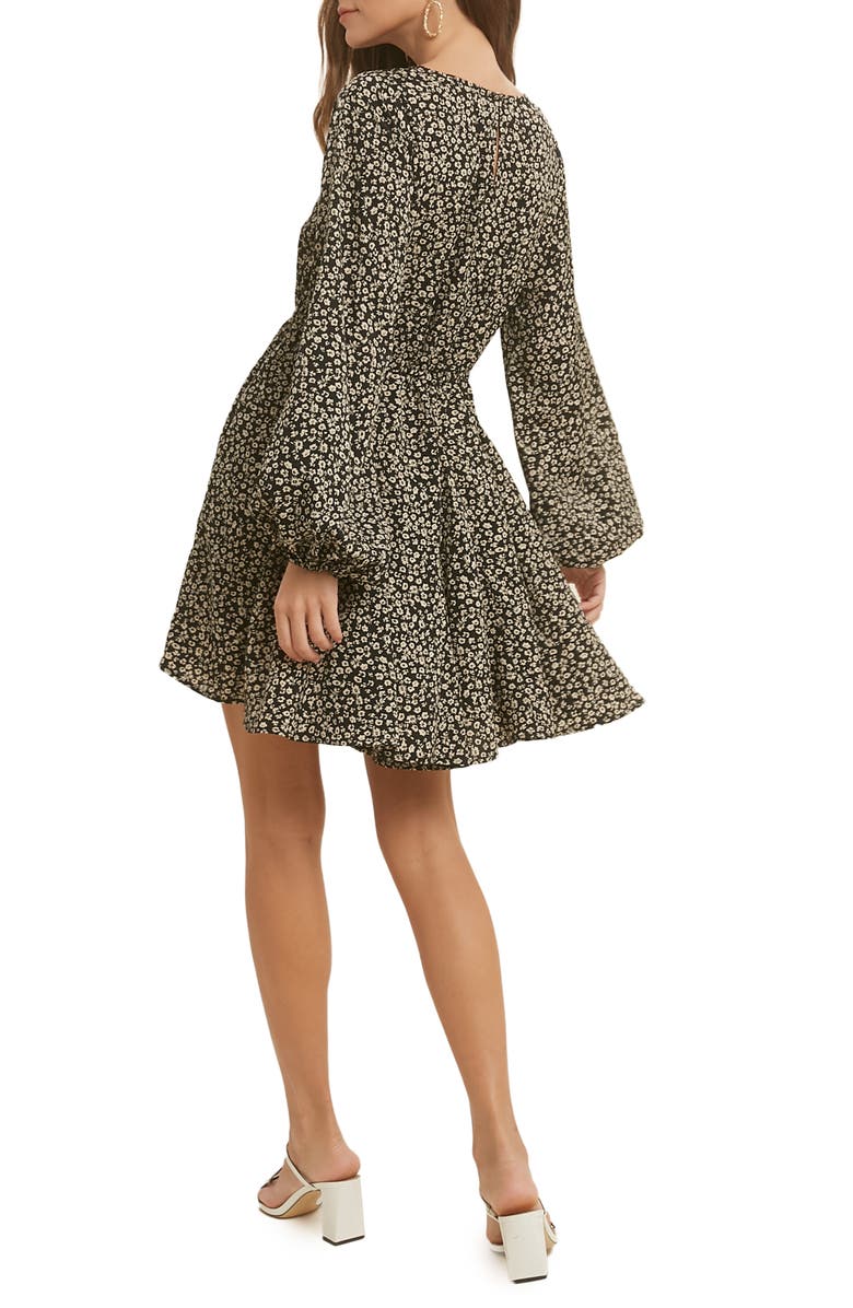 WISHLIST Ditsy Floral Long Sleeve Fit & Flare Dress, Alternate, color, 