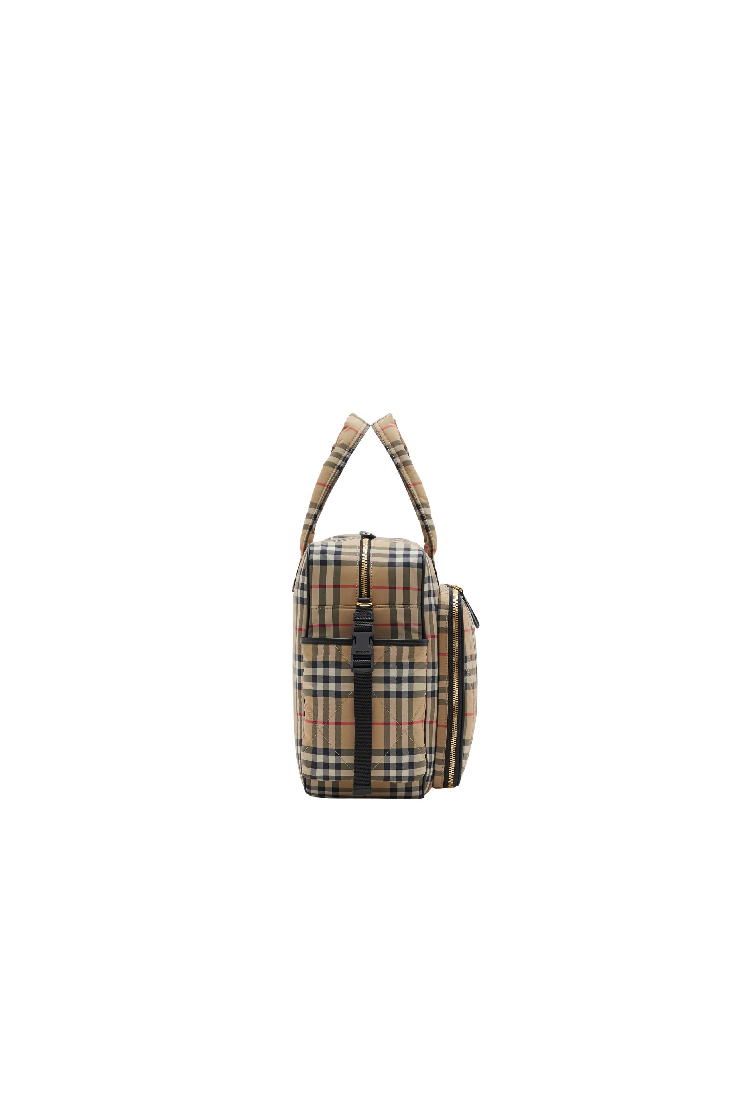 Burberry Check Baby Changing Bag, Alternate, color, Archive Beige