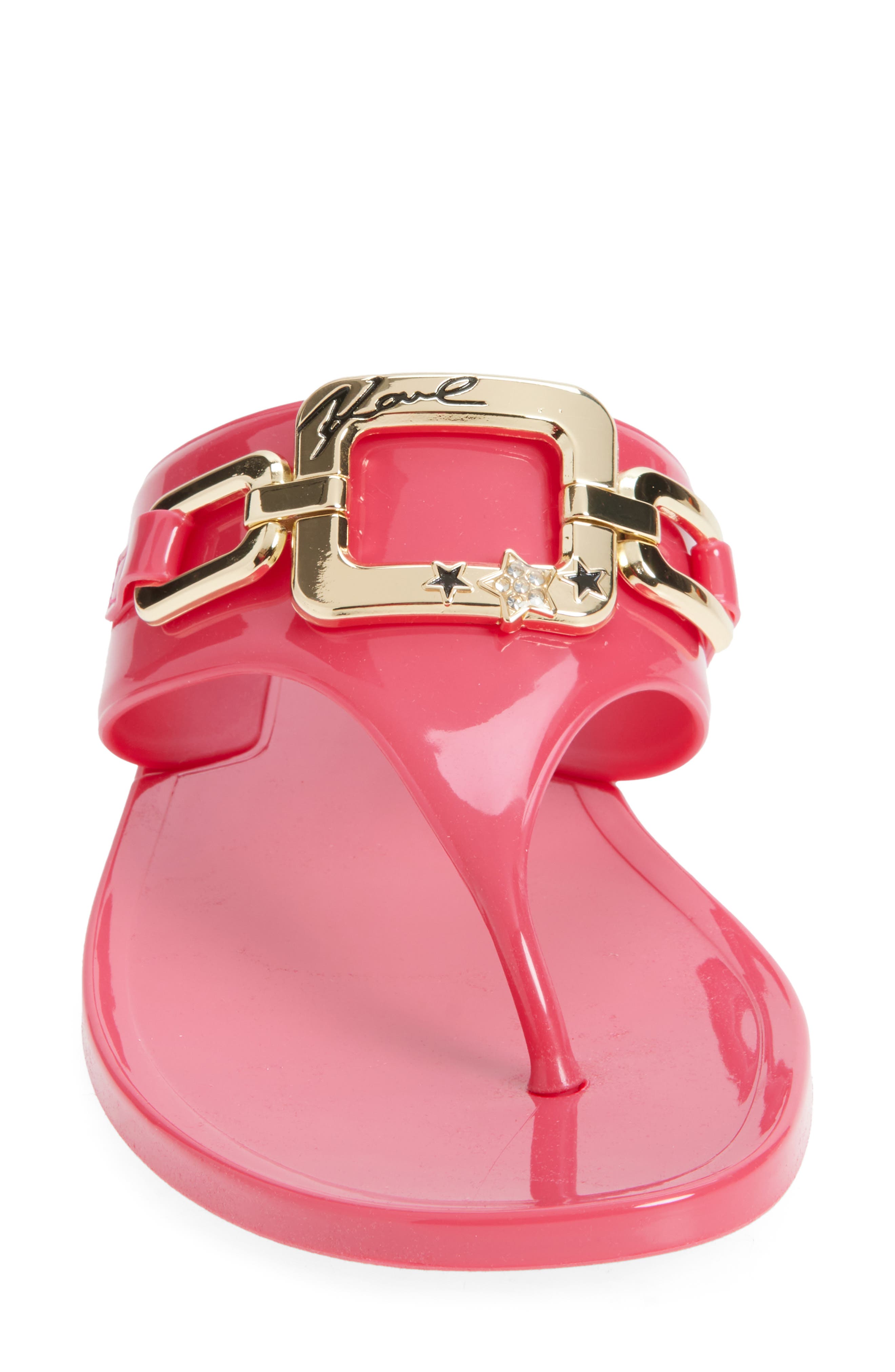 Vardice Flat Sandal, Alternate, color, HOT PINK