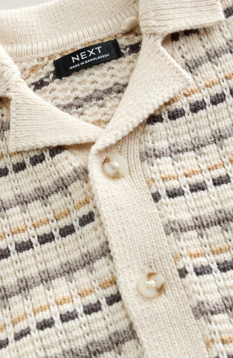 NEXT Kids' Knit Shirt & Shorts Set, Alternate, color, Neutral