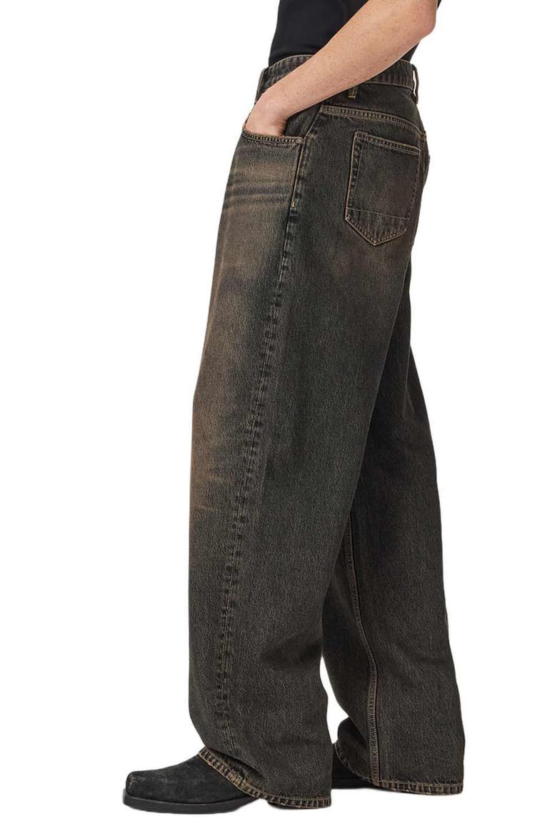 Rivet Sloch Straight Leg Jeans, Alternate, color, WASHED BROWN