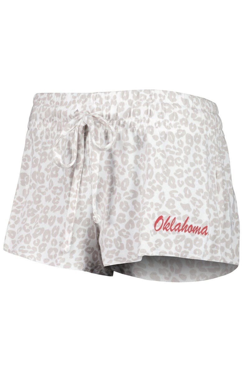 CONCEPTS SPORT Women's Concepts Sport Cream Oklahoma Sooners Montana T-Shirt & Shorts Sleep Set, Alternate, color, Cream
