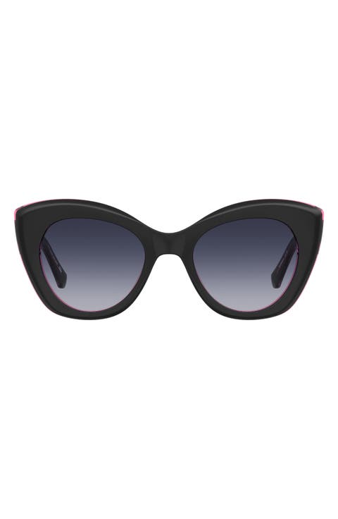 dominica 49mm gradient rectangular sunglasses