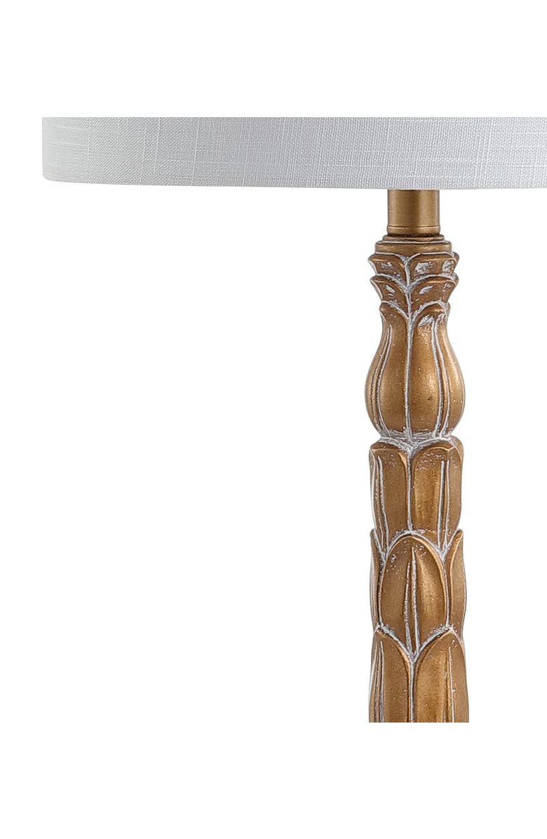 JONATHAN Y Blanche 28.7" Resin LED Table Lamp, Antique Gold, Alternate, color, Antique Gold