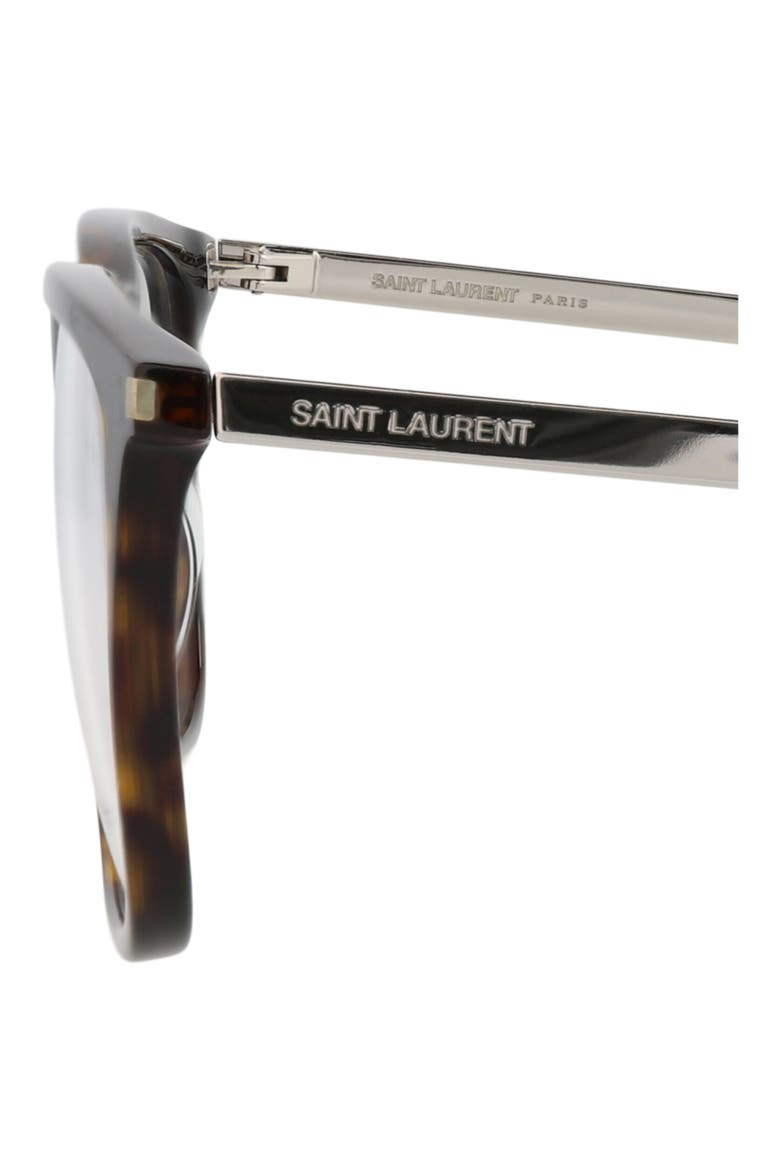 55mm Square Optical Frames, Alternate, color, HAVANA SILVER TRANSPARENT